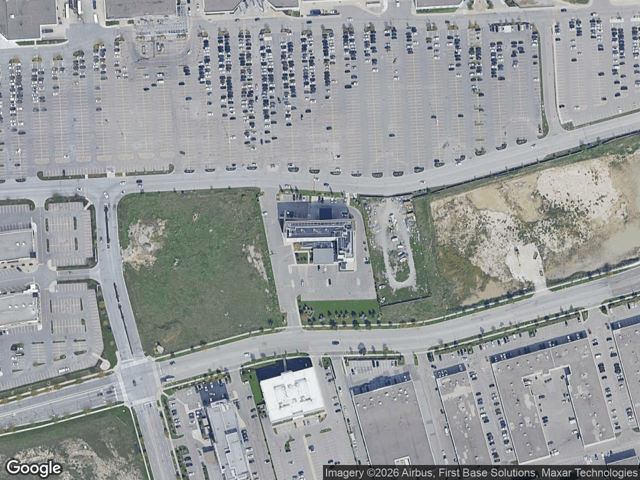 Aerial view of Aloft Hotel