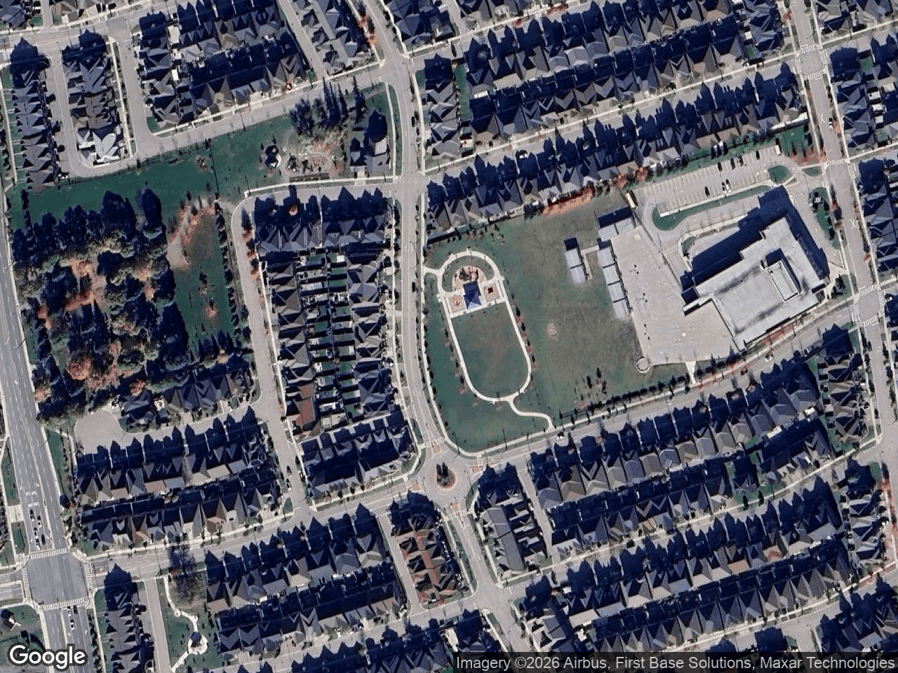 Aerial view of Beckett Park