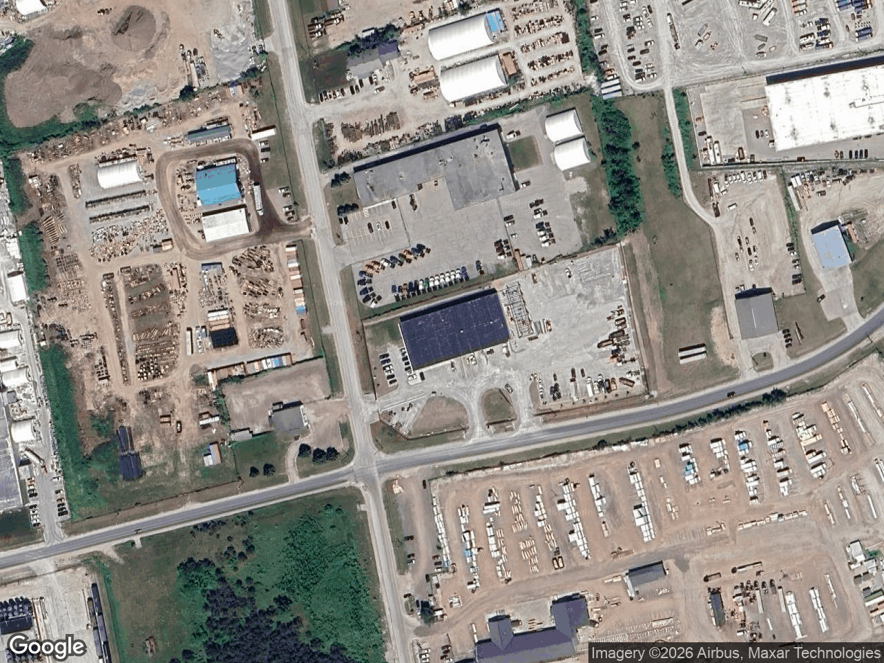 Aerial view of Bowman Street Dealership – Kenworth Trucks