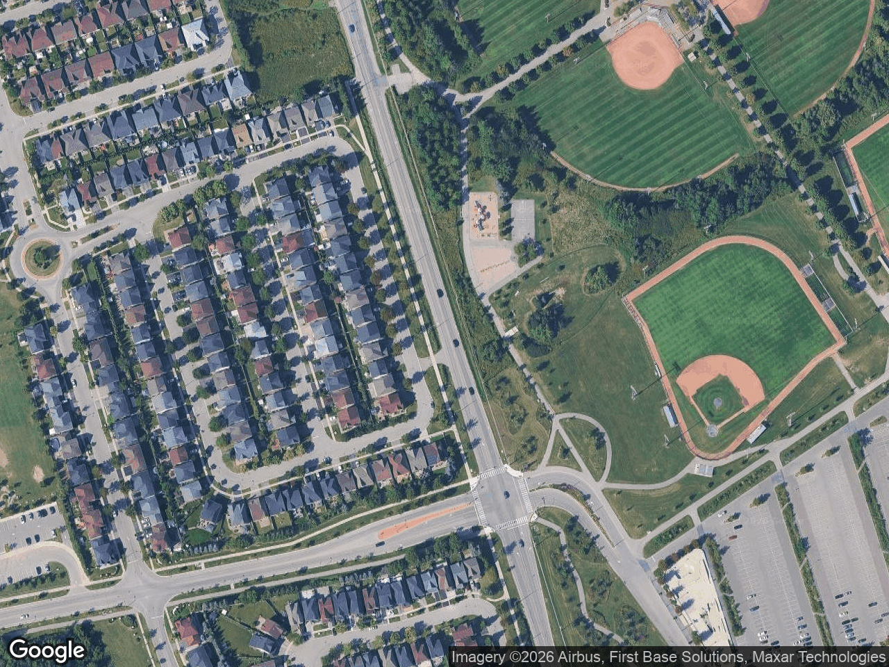 Aerial view of CP Rail Culvert Improvement