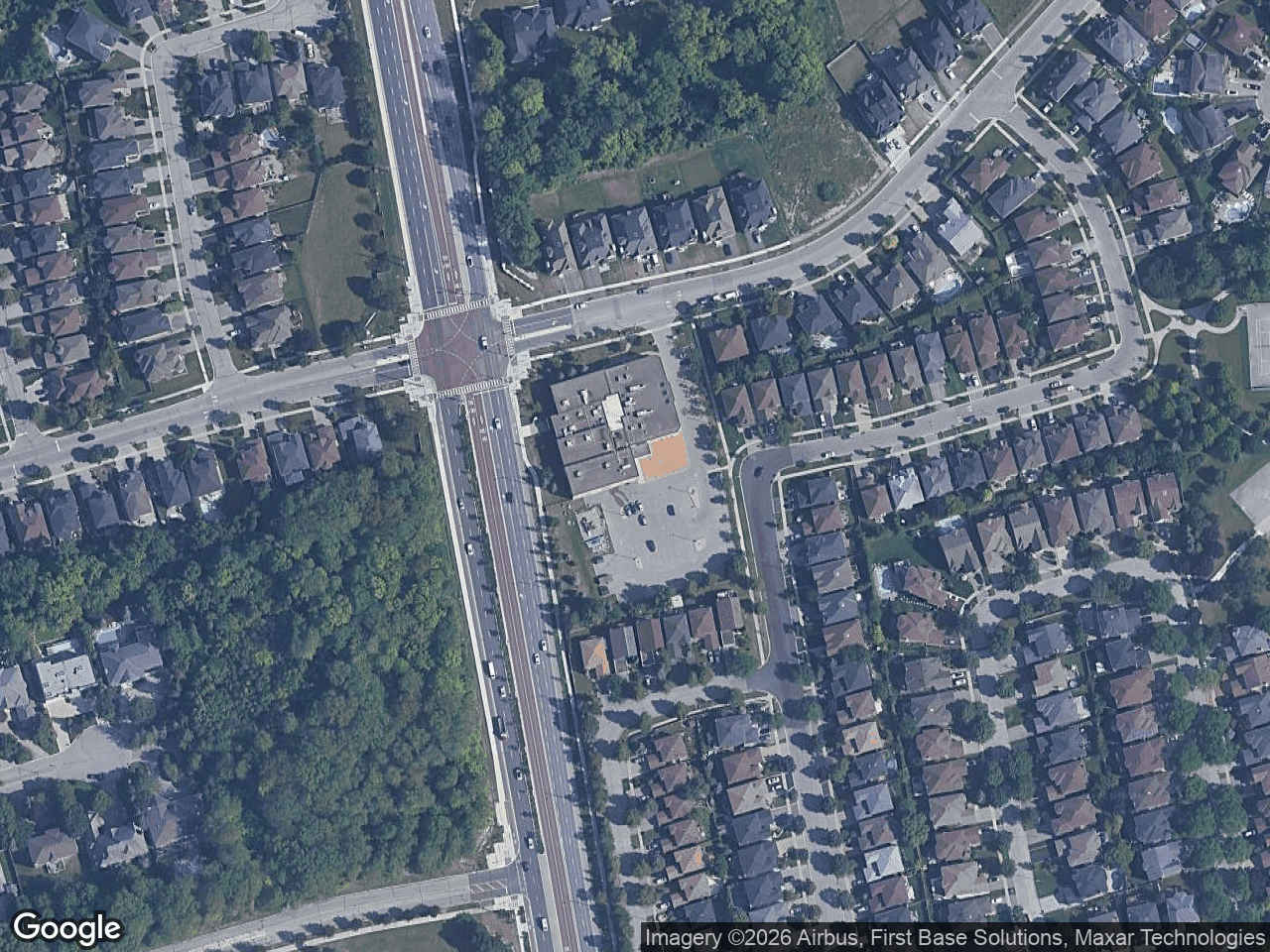 Aerial view of the client Community Centre