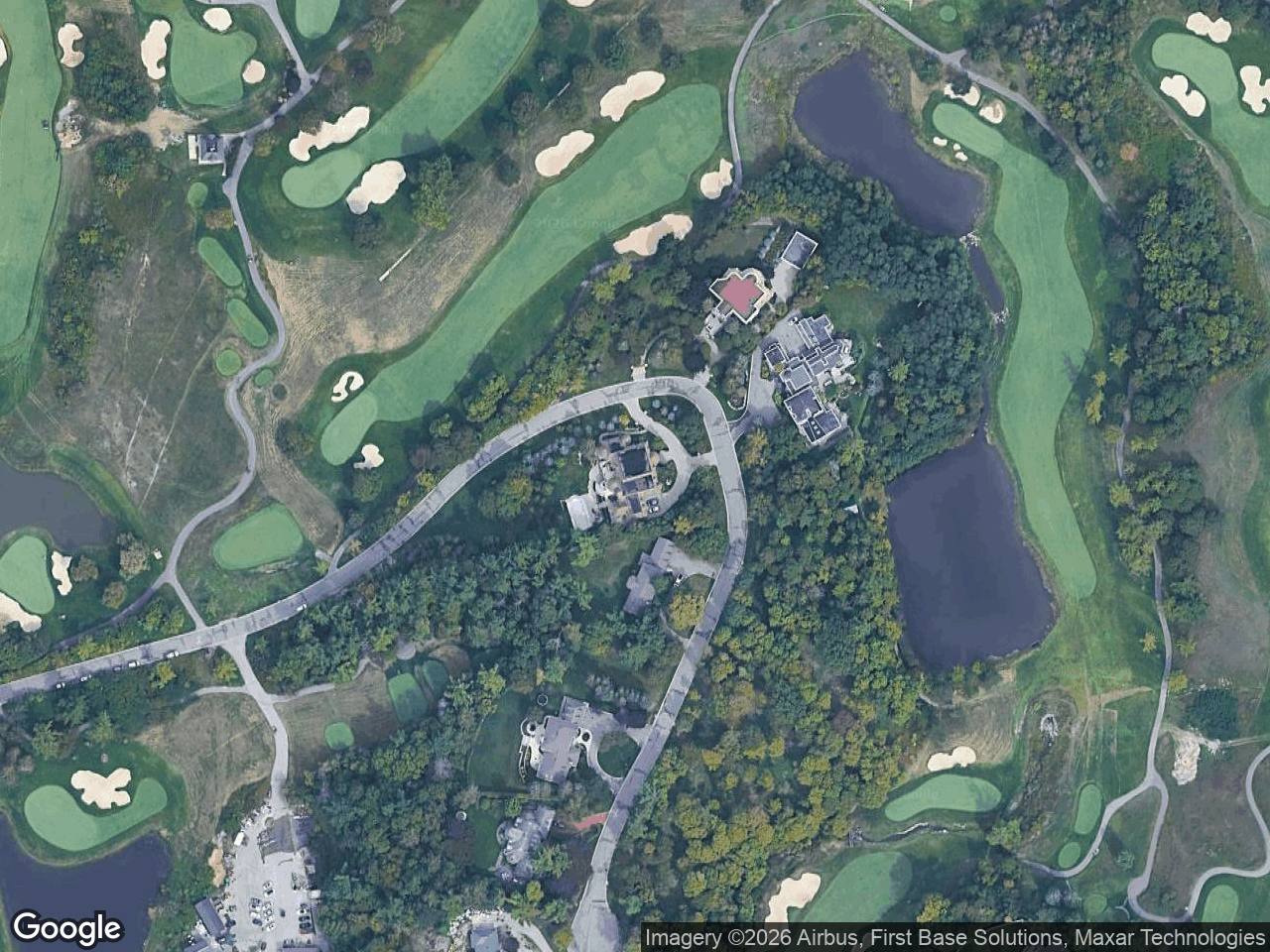 Aerial view of Custom Estate Residential Home