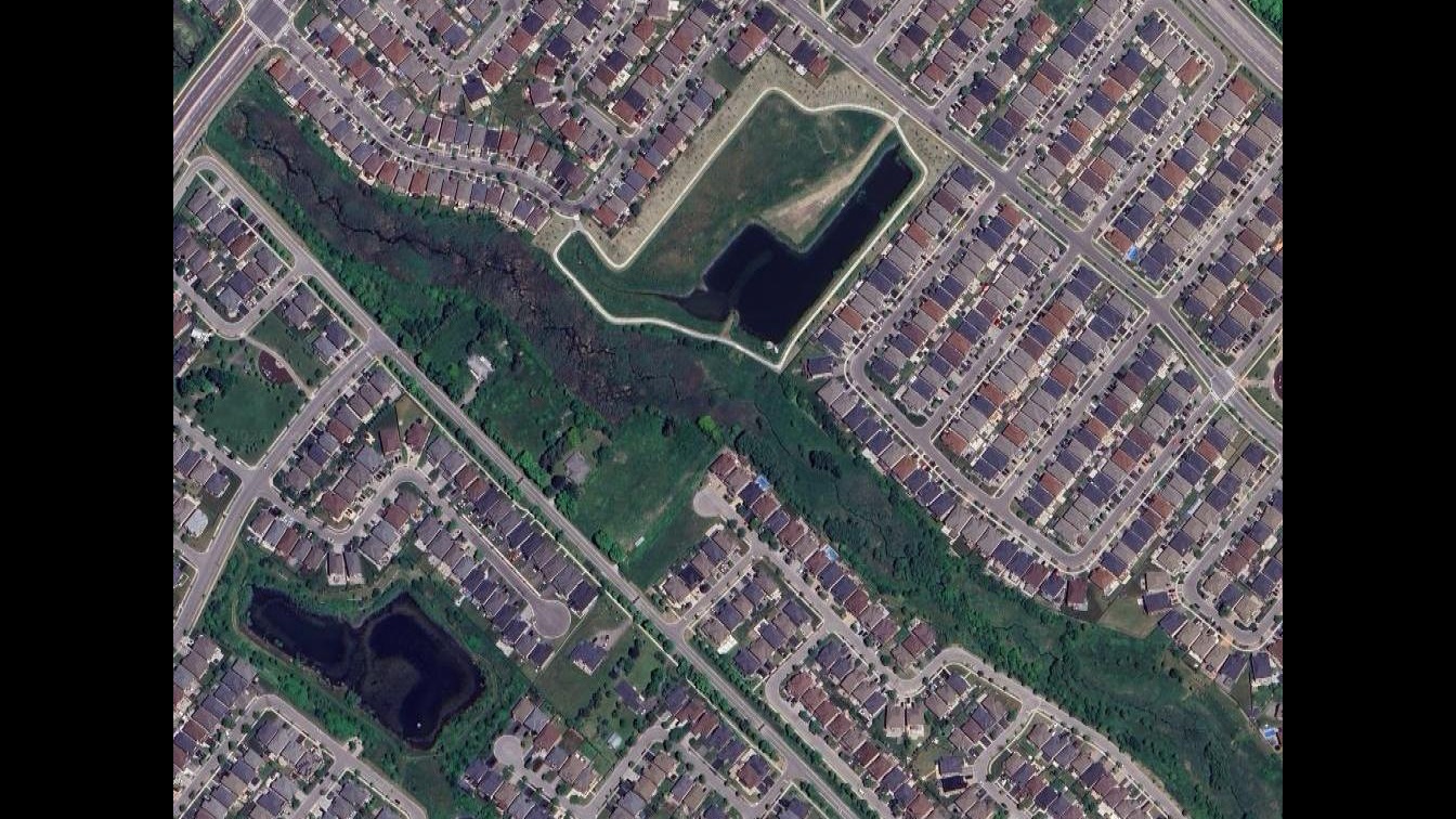 Aerial view of Denford Estates West Residential Subdivision