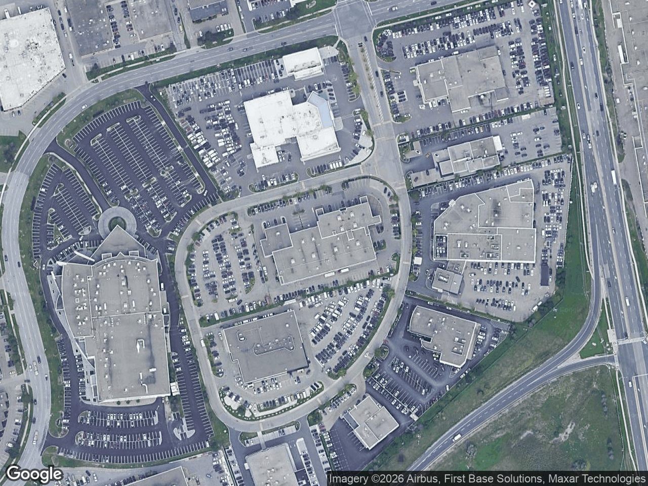 Aerial view of Ferrari Maserati of Ontario