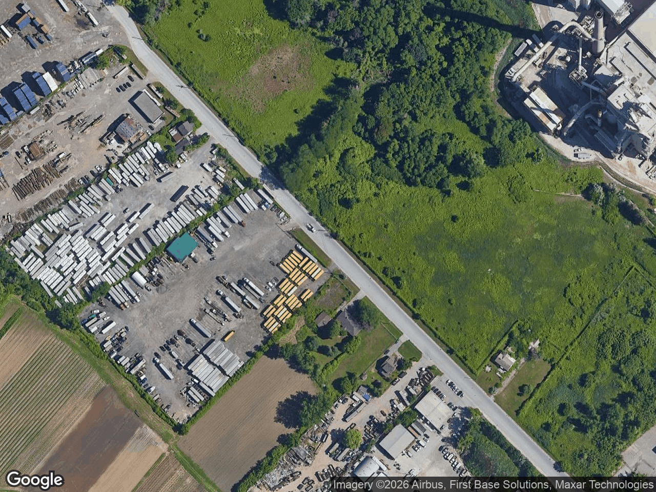 Aerial view of Hazelhurst Road Extension