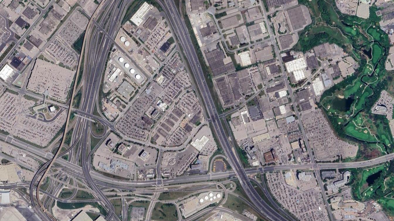 Aerial view of Hilton Garden Inn