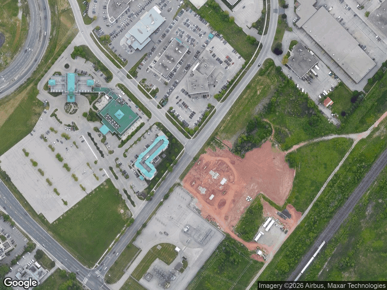 Aerial view of Hyundai Oakville