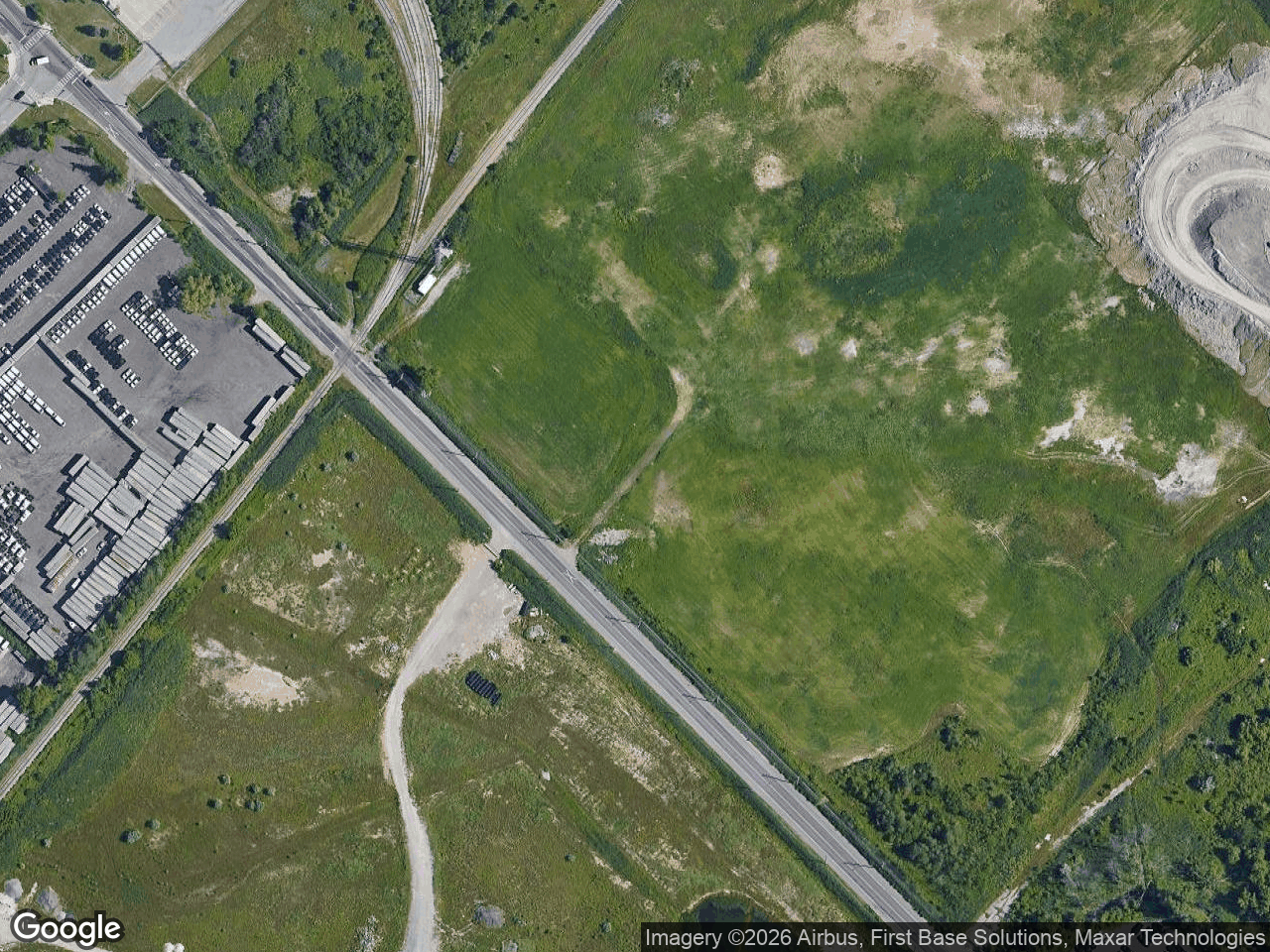 Aerial view of Industrial Warehouse Developments