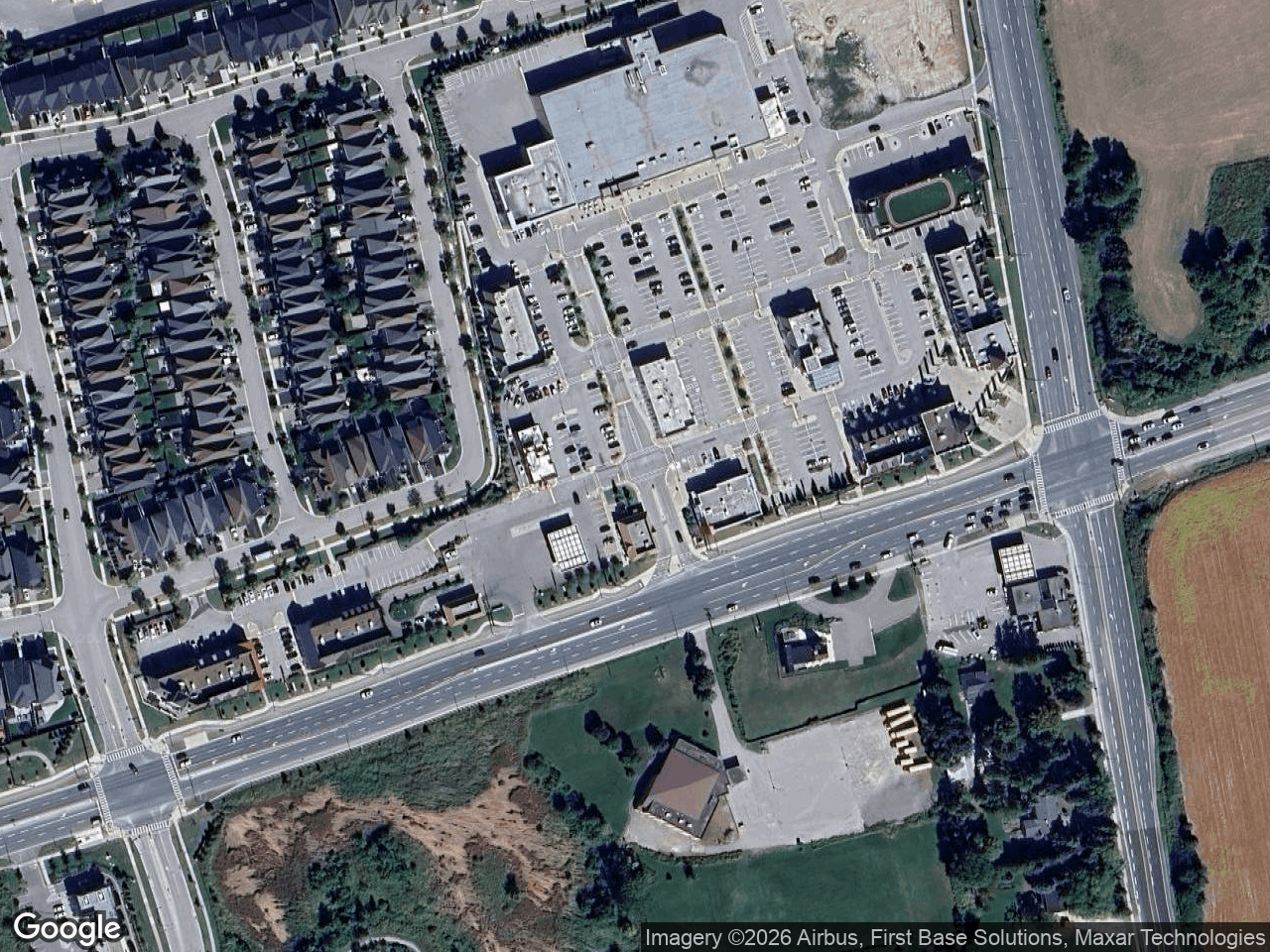 Aerial view of Kingsridge Marketplace