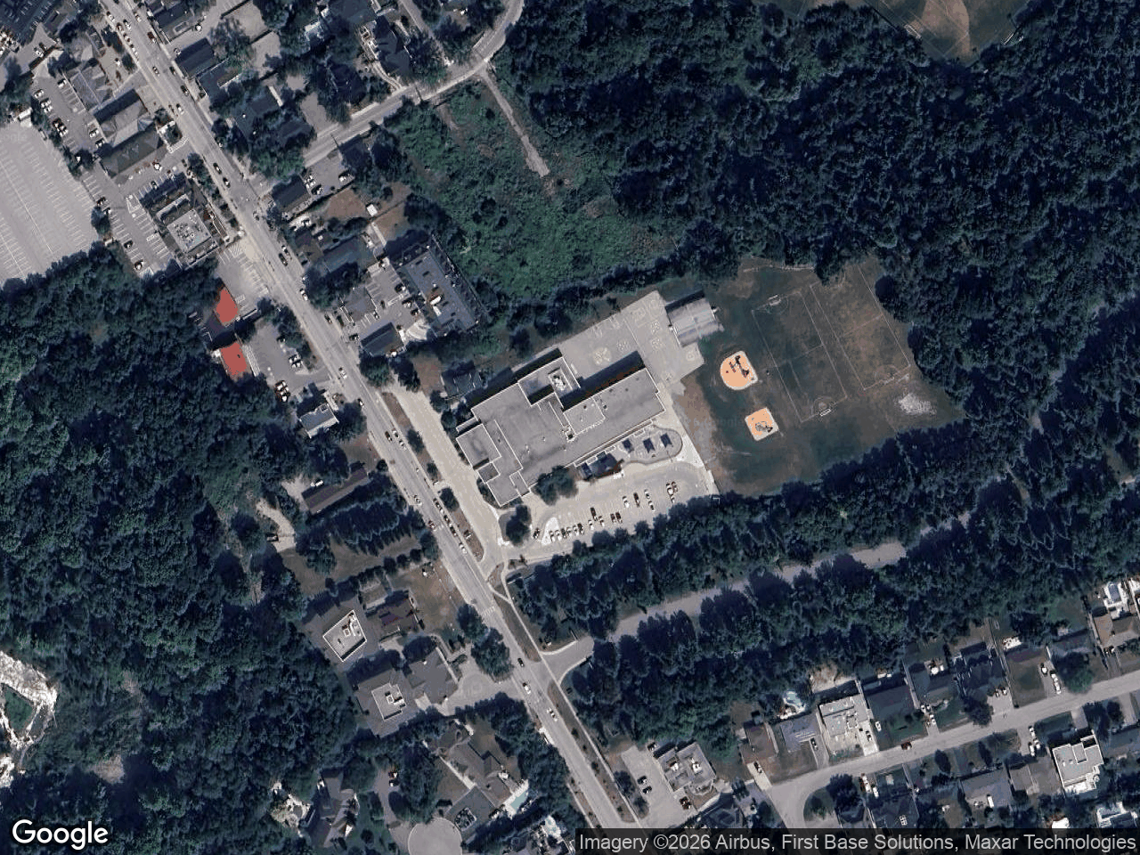 Aerial view of Kleinburg Public School