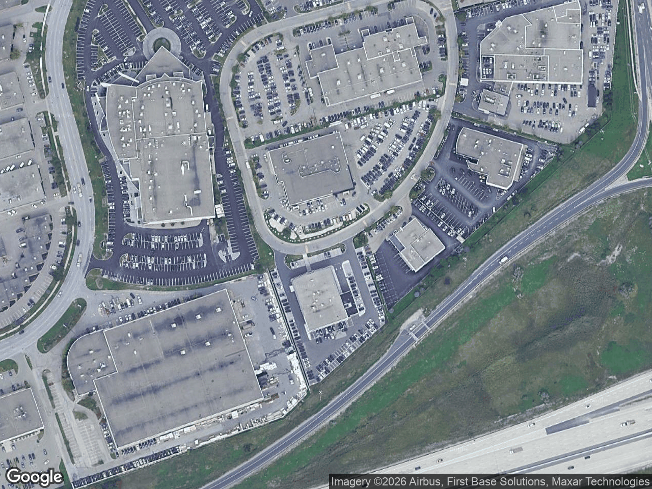 Aerial view of Maranello BMW