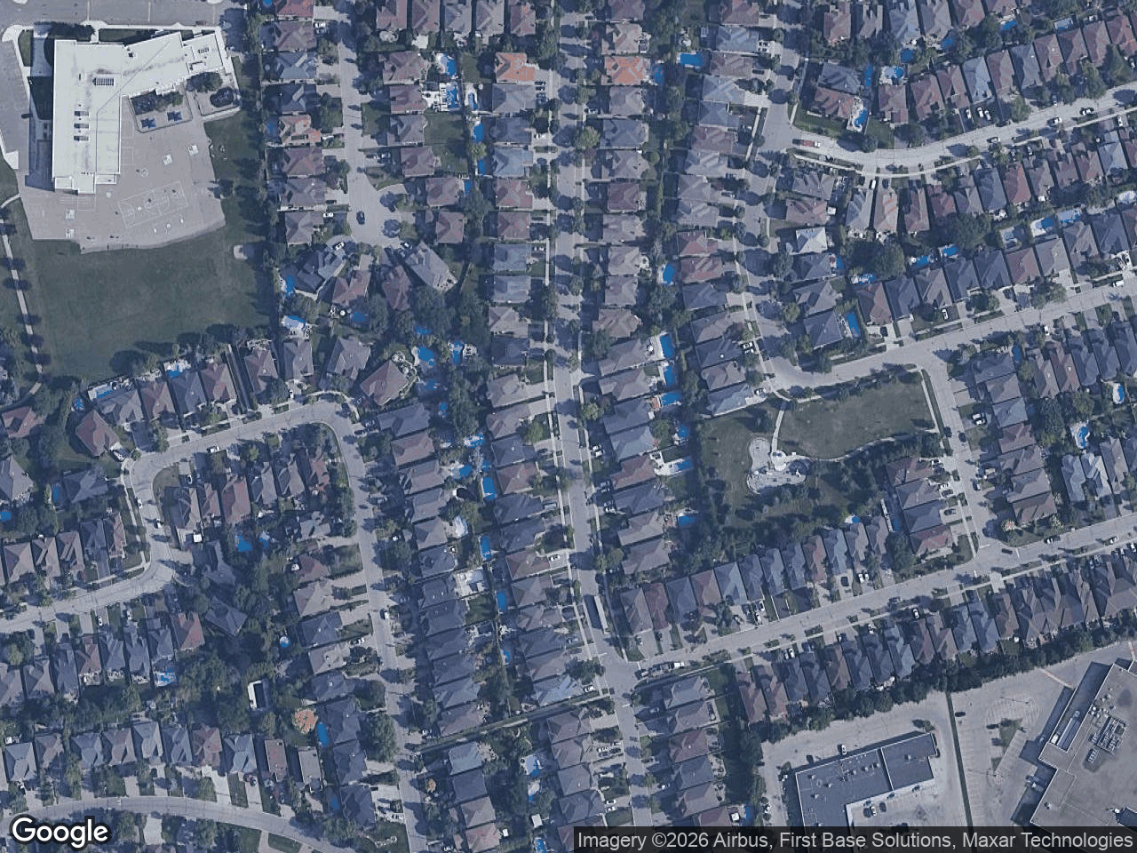 Aerial view of the client Residential Subdivision