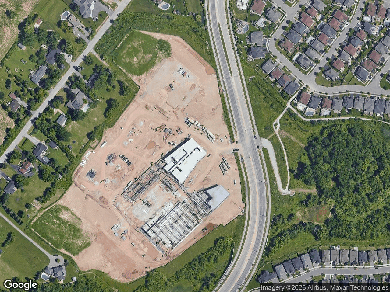 Aerial view of Sherwood Community Centre and Library