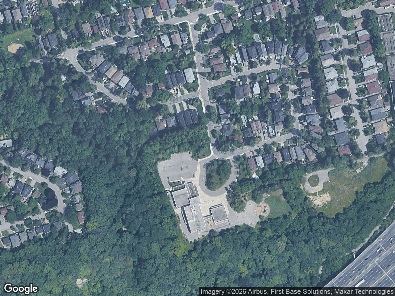 Aerial view of St. Edward Catholic Elementary School