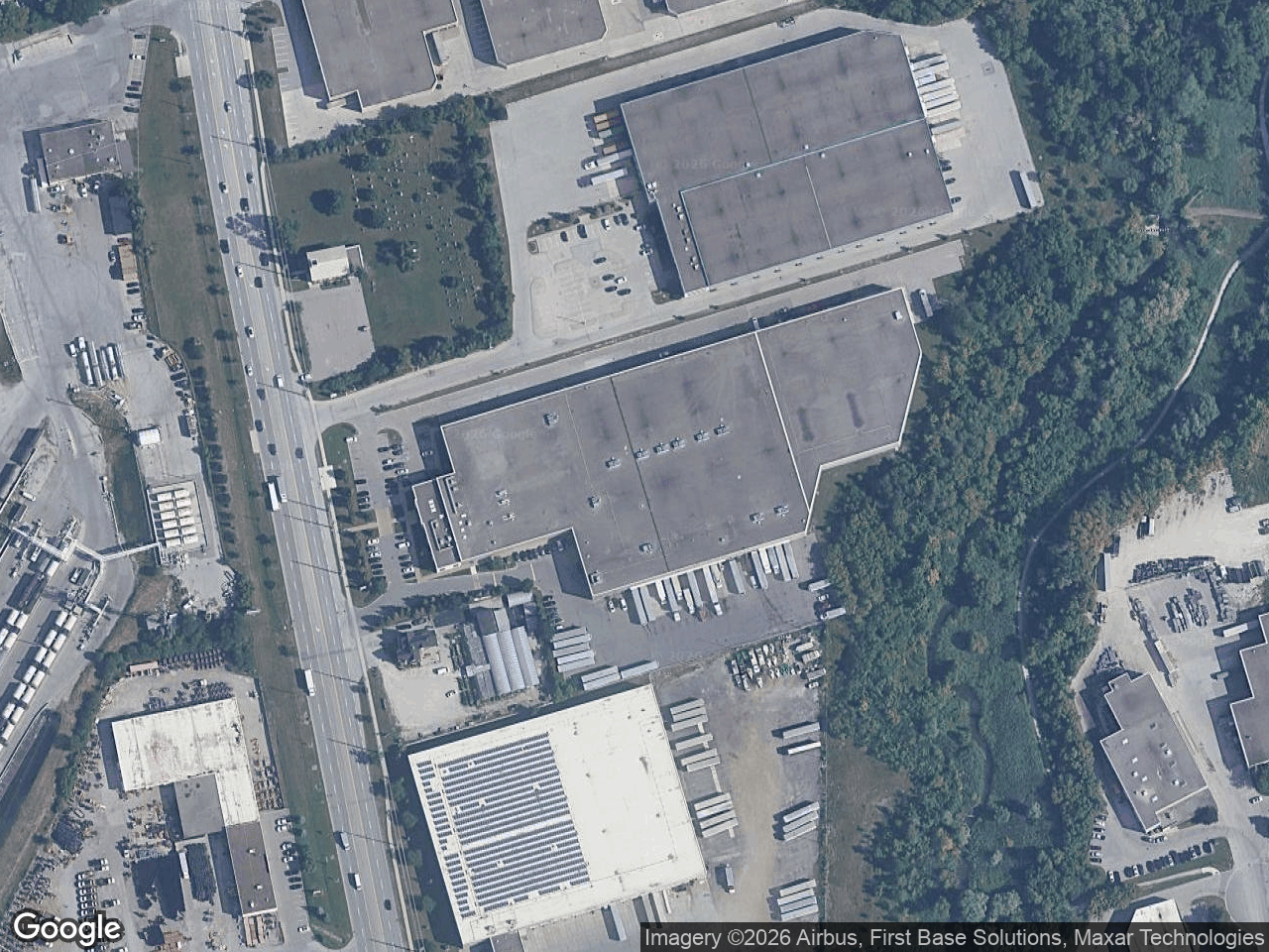 Aerial view of Industrial Building – 8755 Keele Street