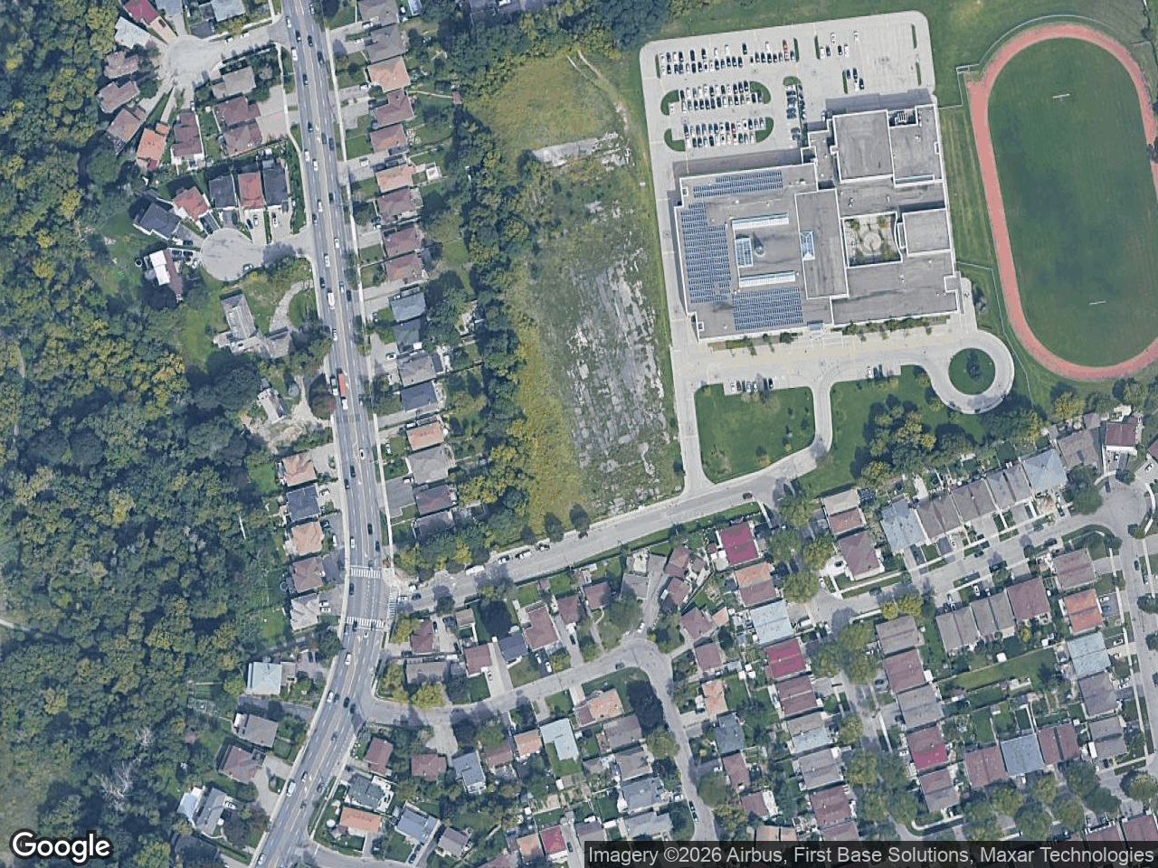 Aerial view of Western North York Community Centre