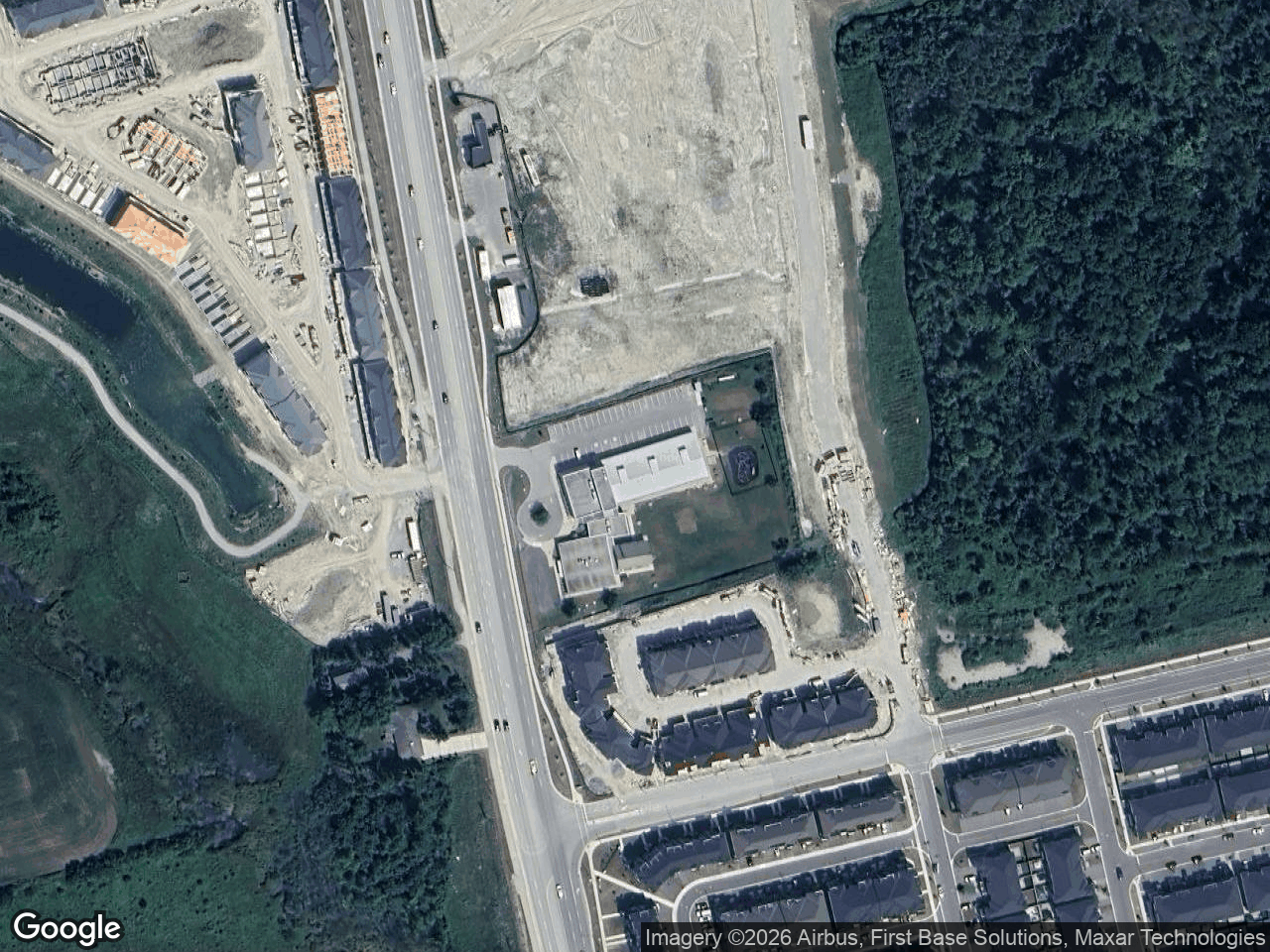 Aerial view of York Centre For Children