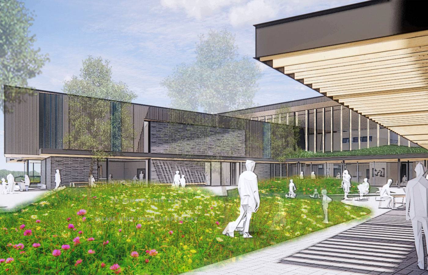 East Gwillimbury Health and Active Living Plaza – Construction detail