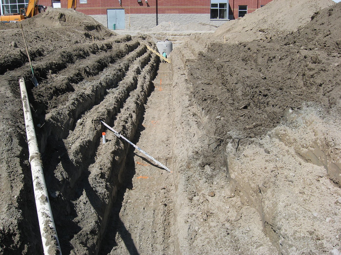 School construction progress – structural framing