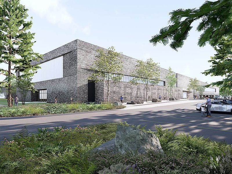 Architectural rendering – building facade