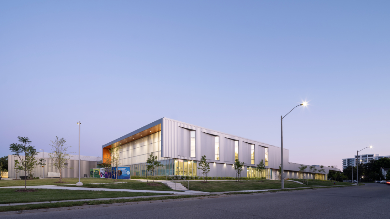 Burnhamthorpe Community Centre exterior after renovation