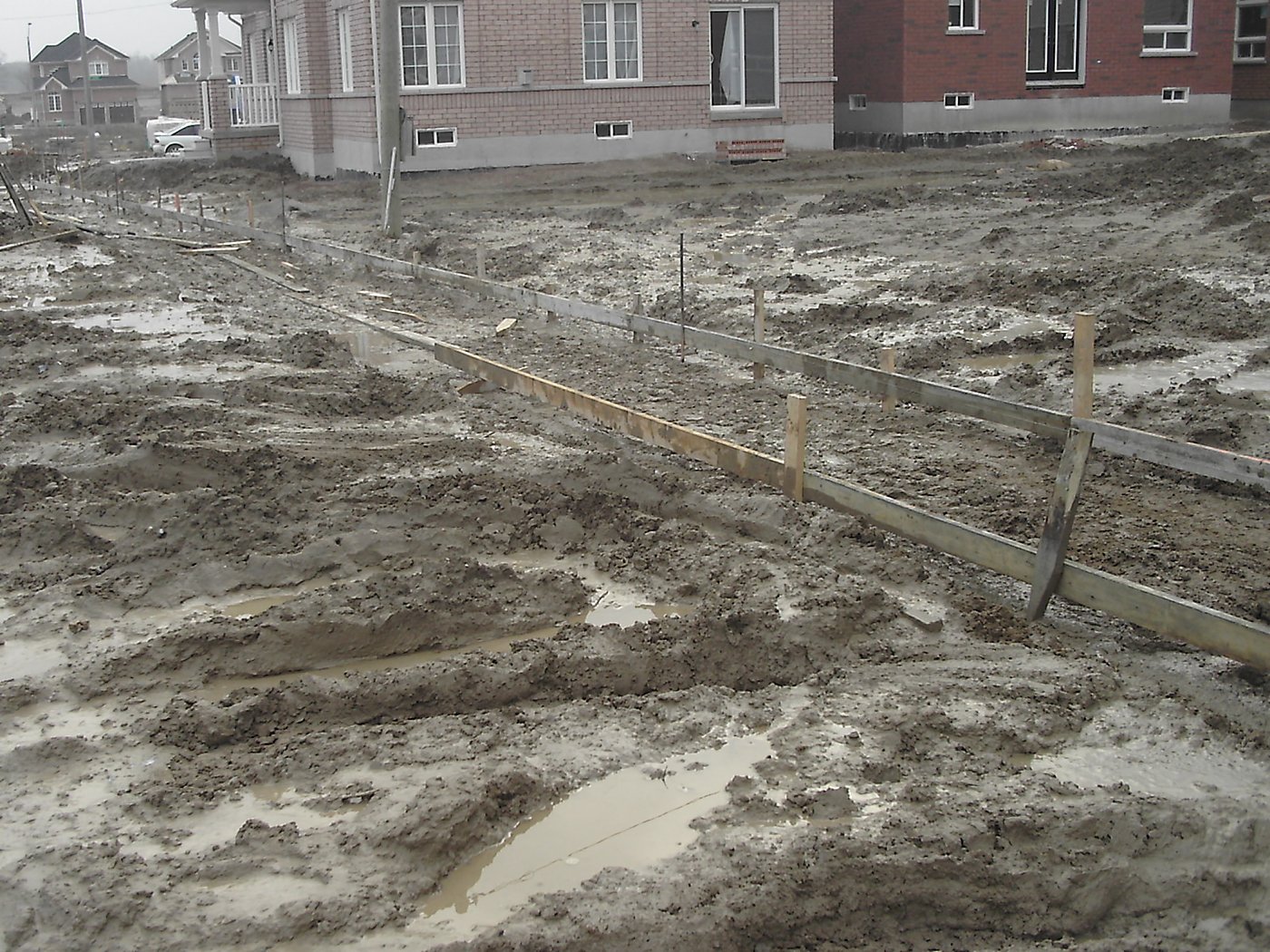 Subdivision infrastructure and road completion