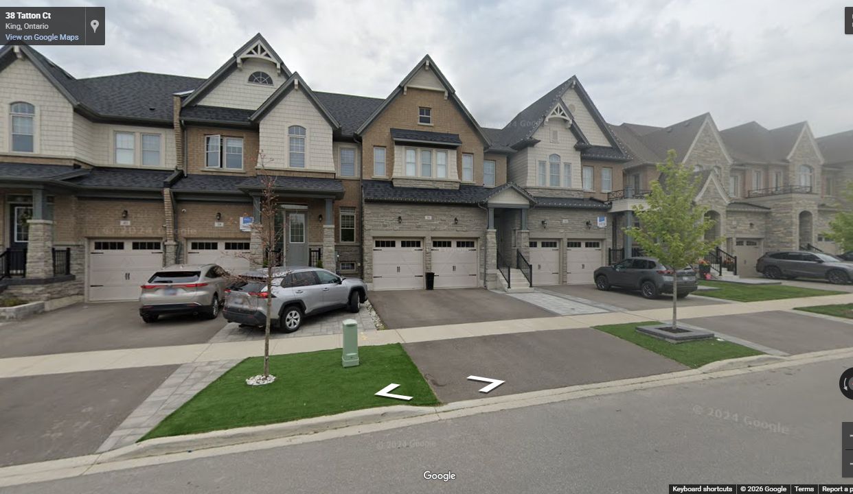Finished King North homes with landscaped frontages, sidewalks, and driveways