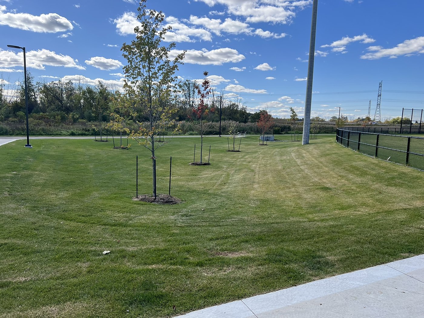 Mattamy Sportspark – Natural grass field and landscaping