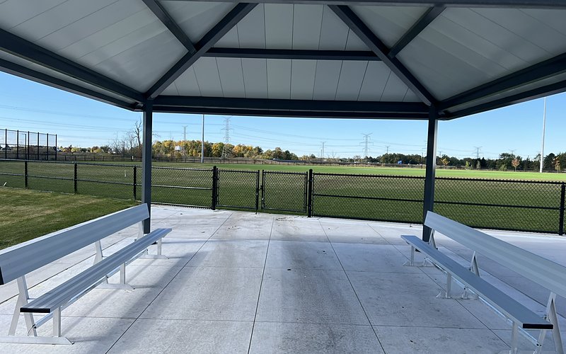 Mattamy Sportspark covered shelter area