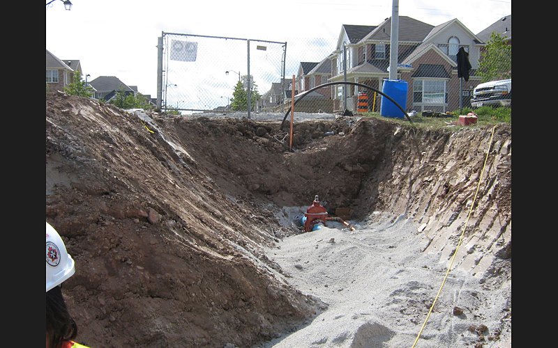 Milton Public Library Branch site work
