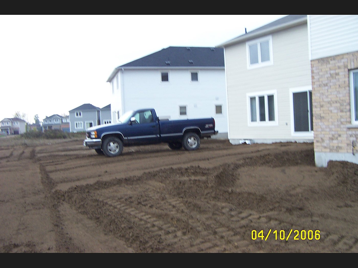 Residential subdivision grading