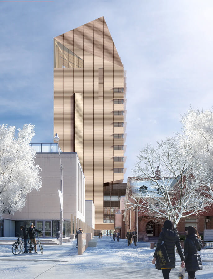 University of Toronto – Academic Tall Wood Tower – Construction detail