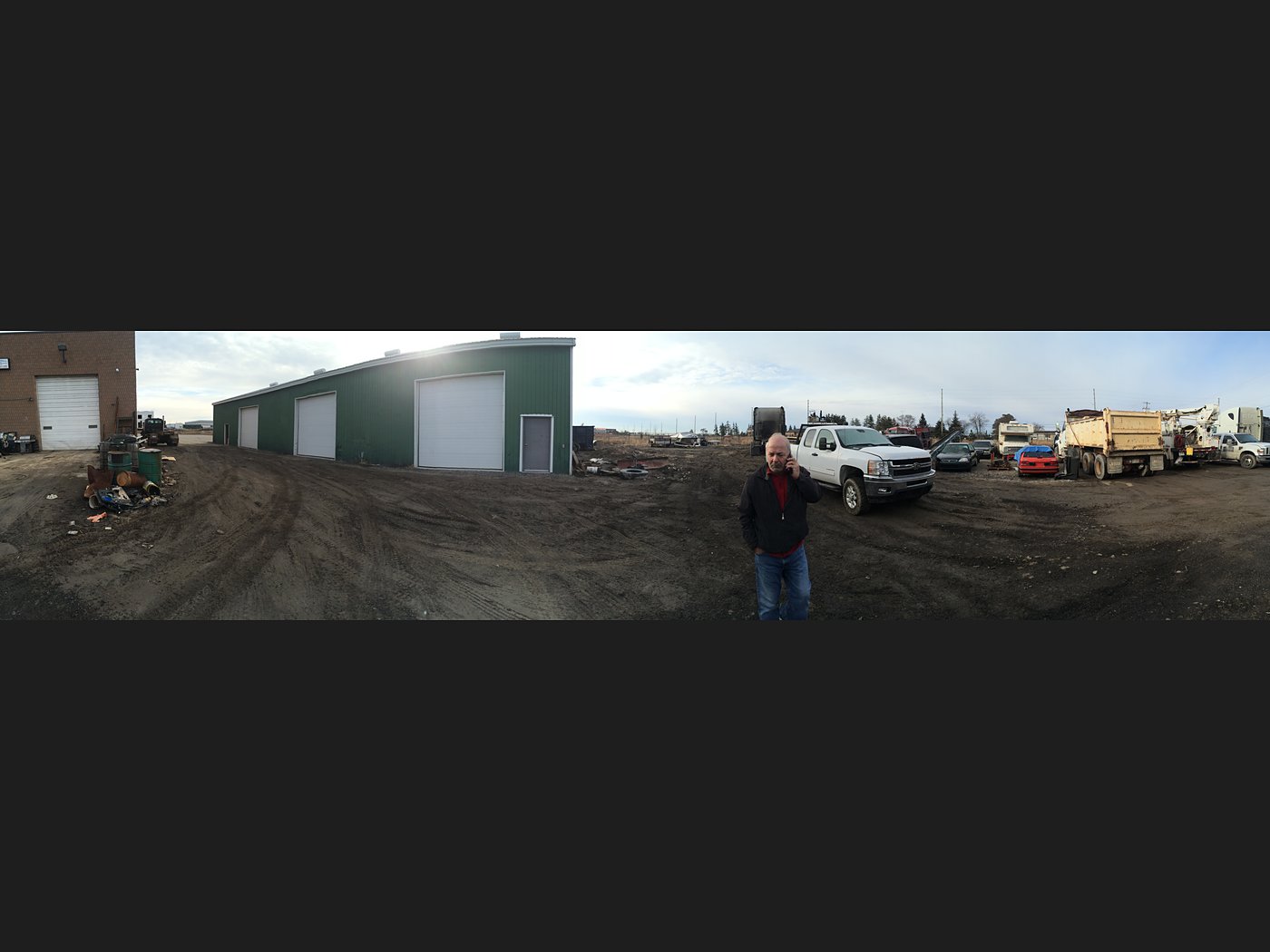 Industrial lot servicing and grading