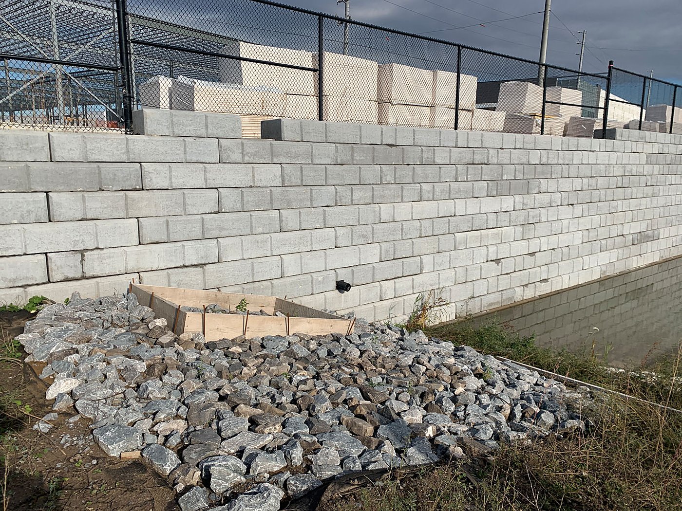 Civil servicing installation at Winston Churchill site
